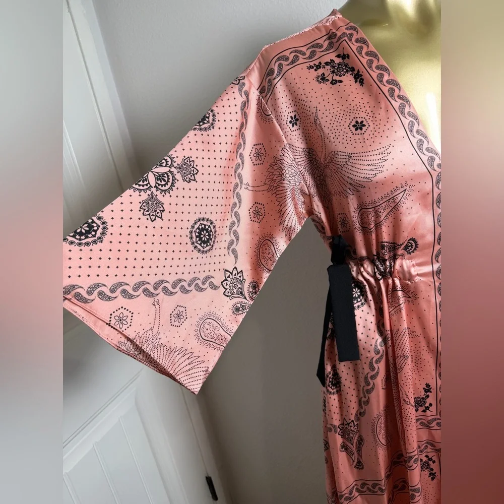 Sandro Galy Paisley-print Dress Size 34 - Picture 5 of 16